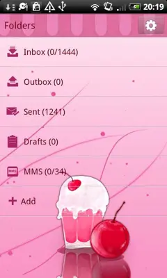 GO SMS Milkshake Theme android App screenshot 1